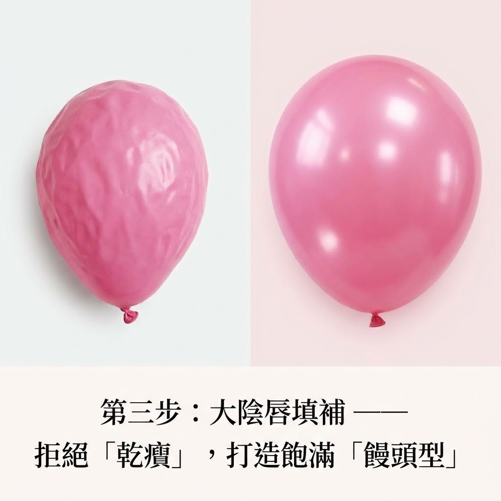 私密處玻尿酸填補示意圖