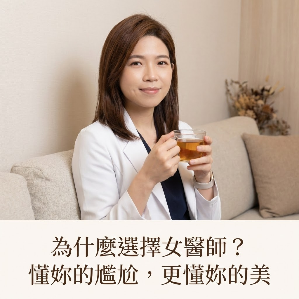 女醫師諮詢示意圖